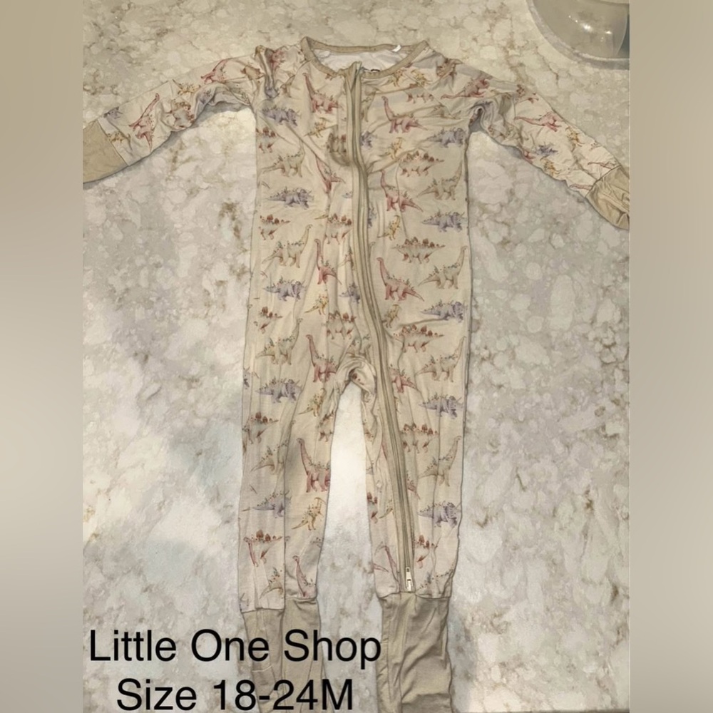 Little One Shop Dinosaur Print Kids Footie 18-24M